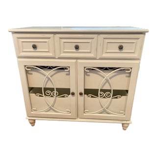 Bright White Country 5 Drawer Dresser For Sale