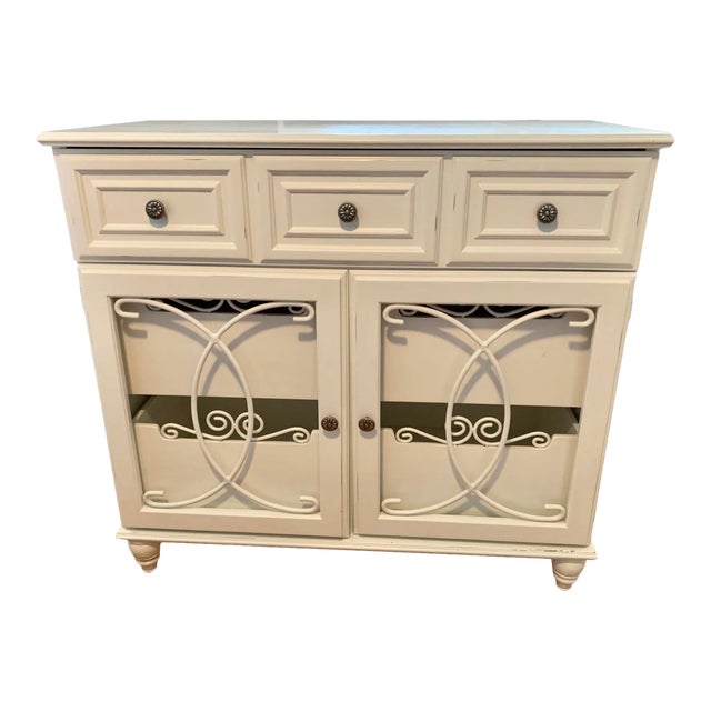 Bright White Country 5 Drawer Dresser For Sale