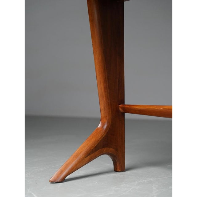 Brown Console in Walnut and Cherrywood attributed to Ico & Luisa Parisi, Italy, 1950s For Sale - Image 8 of 16