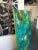 Abstract Mirtha Moreno Large Oil Painting on Canvas Titled: “Emerald City” 2015 For Sale - Image 3 of 12