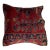 Pillow W/ Antique Persian Rug Fragment, 1'6" X 1'6" For Sale