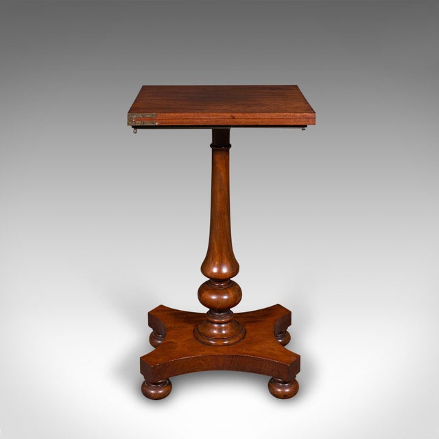 Early 19th Century Antique Calligrapher's Extending Table, English, Cantilever, Chairside, Regency For Sale - Image 5 of 12