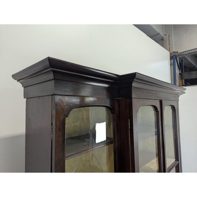 Vintage Flamed Mahogany Bookcase For Sale - Image 3 of 9