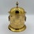 Antique Brass Tea Caddy With Lion Head Ring Handles, Engraved Décor, Domed Lid For Sale - Image 9 of 9