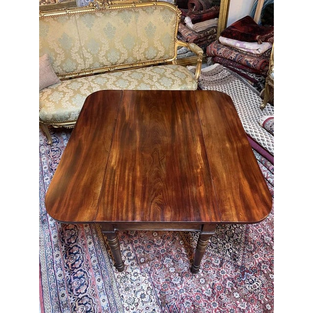 19th Century Mahogany Pembroke Drop Leaf Table For Sale - Image 3 of 5
