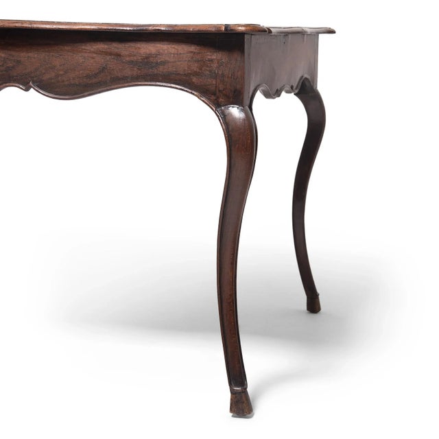 Wood French Console Table with Cabriole Legs, Circa 1900 For Sale - Image 7 of 8