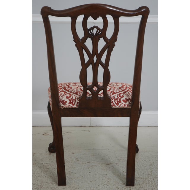 Set of 6 Mahogany Chippendale Style Dining Chairs For Sale - Image 4 of 18