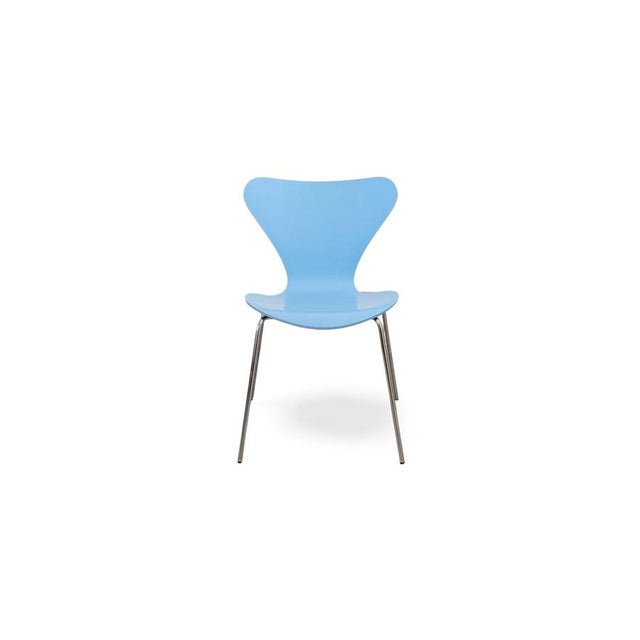 Light Blue Series 7 3107 Chair by Arne Jacobsen for Fritz Hansen For Sale - Image 12 of 12