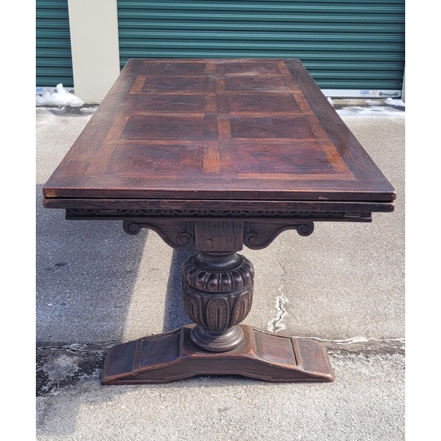 19th Century Jacobean Large Antique Refectory Dining Table For Sale - Image 11 of 17