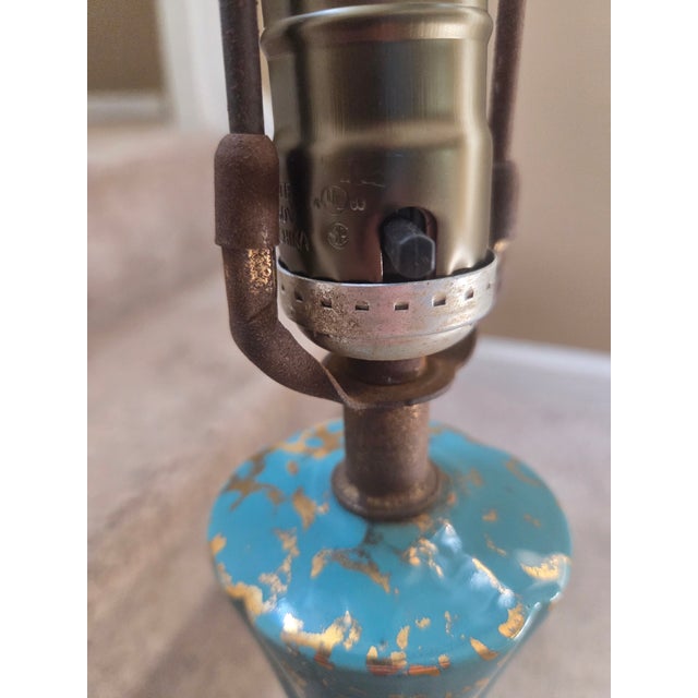 Classic Mid Century Modern Porcelain Lamp For Sale - Image 12 of 12