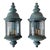 Patinated Verdigris Copper Wall Sconce Lanterns - a Pair For Sale