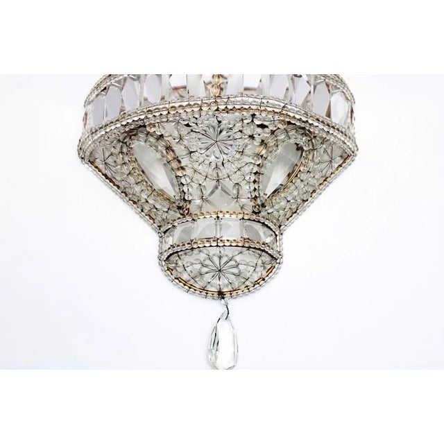 Metal Crystal Wall Lamps, 1900s, Set of 2 For Sale - Image 7 of 10