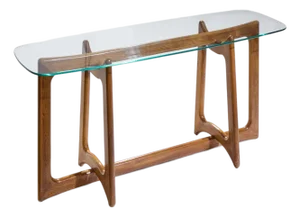 Adrian Pearsall for Craft Associates Mid Century Sculptural Walnut Console Table