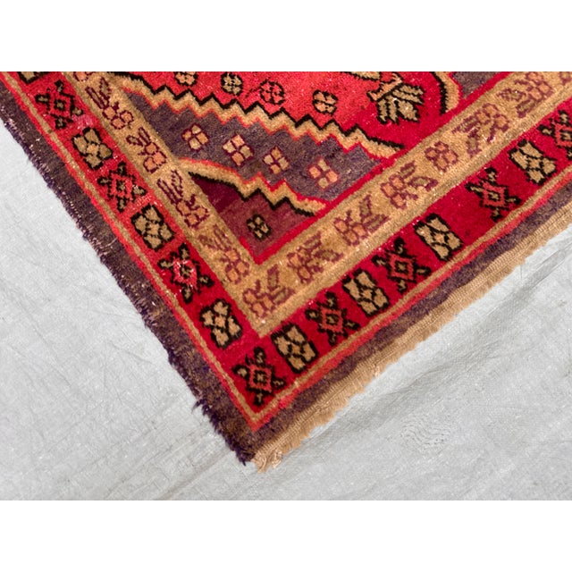 Camel Antique Qashqai-Shiraz Tribal Runner Rug - 2'9" X 7'1" For Sale - Image 8 of 11