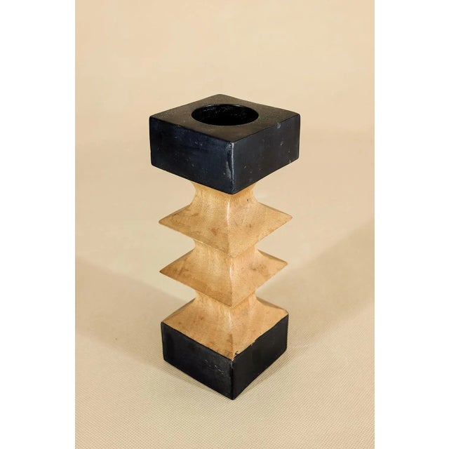 1960s Teak Candlesticks, 1960s, Set of 3 For Sale - Image 5 of 9