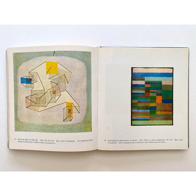 Sky Blue Paul Klee Vintage 1966 First Edition Lithograph Print Hardcover Mid Century Modernist Art Book For Sale - Image 8 of 12