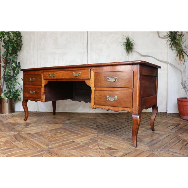 19th-Century French Provençal Cherrywood Writing Desk For Sale - Image 4 of 18