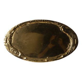 Large Decorative Silver Tray from Valenti, Spain, 1970s For Sale