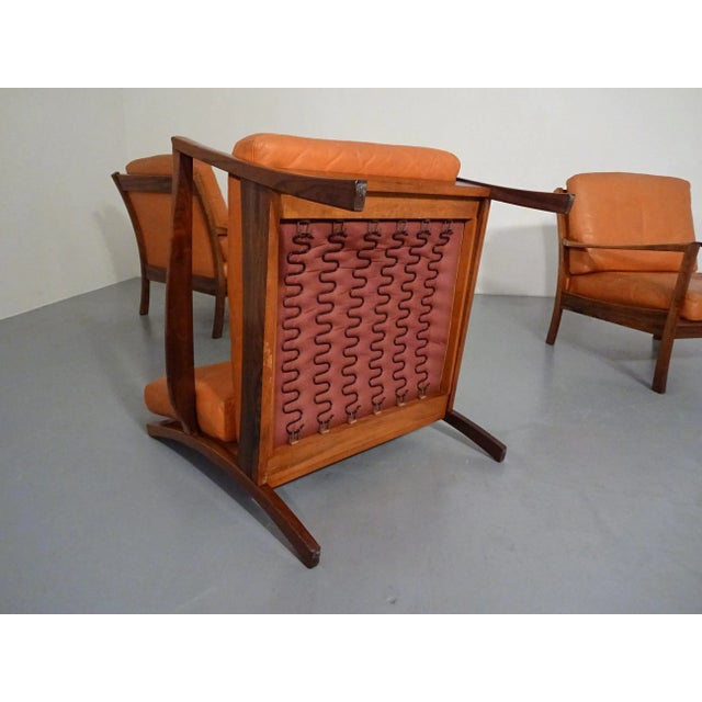 Rosewood and Leather Easy Chair, Denmark, 1960s For Sale - Image 12 of 18