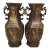 Pair of Chinese Gilt Bronze Hexagonal Vases With Phoenix & Peony Motif For Sale