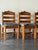 Set of 4 1960s Brutalist Oak Dining Chairs For Sale - Image 4 of 6