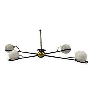 Contemporary 4 Globe Chandelier by Troy Lighting For Sale