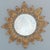 Metal Vintage Spanish Gilt Metal Sunburst Mirror, 1960s For Sale - Image 7 of 7