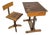 20th Century Adjustable School Chair and Table from Grythyttan, Set of 2 For Sale