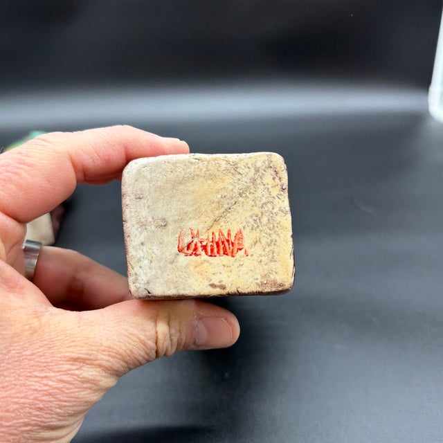 A Vintage Pair of Chinese Sancai Glazed Porcelain Foo Dogs, Circa 1920’s For Sale - Image 9 of 12