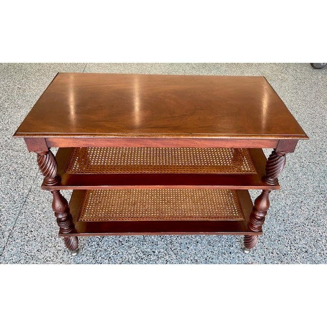 Wood 1980s Console Table by Milling Road a Division of Baker Furniture For Sale - Image 7 of 10
