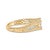 Immerse yourself in the timeless elegance of this 14K yellow gold engagement ring, where artistry meets brilliance. Four...