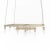 Metal Cora 14-Light Modern Linear Chandelier For Sale - Image 7 of 9
