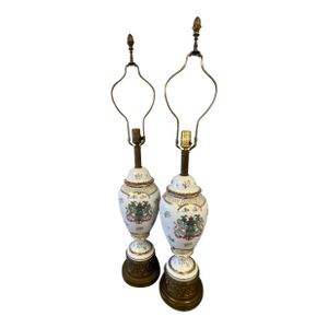 20th Century Pair of French Sanson Style Lamps