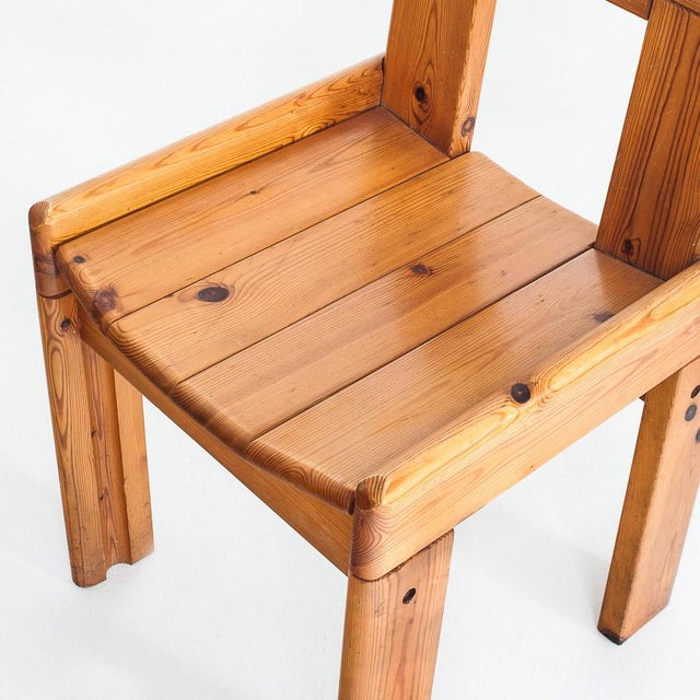 Vintage Pine Chairs attributed to Silvio Coppola for Fratelli Montin, Italy, 1970s, Set of 4 For Sale - Image 14 of 16