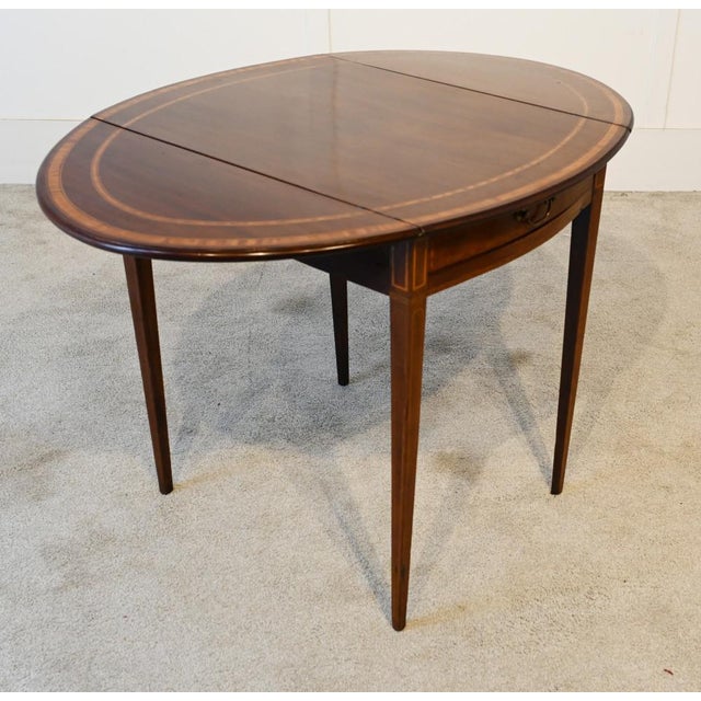 Georgian Sheraton Pembroke Table Drop Leaf, 1790s For Sale - Image 9 of 11