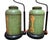 English Pair of Antique Tole Tea Canister Table Lamps For Sale - Image 3 of 6