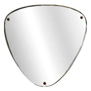 Italian Modernist Triangular Mirror, 1950s-1960s For Sale