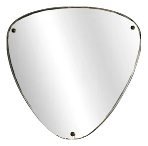 Italian Modernist Triangular Mirror, 1950s-1960s