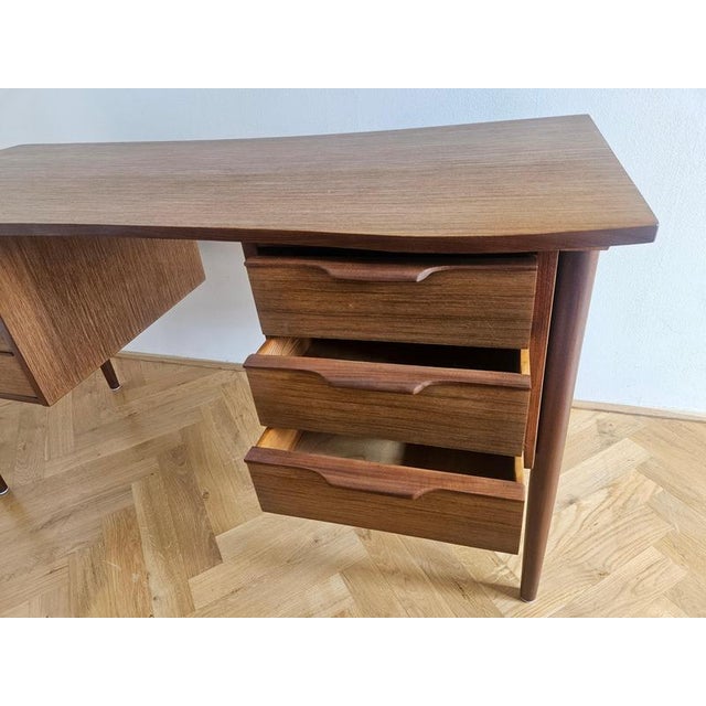 Mid-Century Teak Desk Table, Denmark, 1960s For Sale - Image 10 of 16