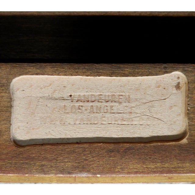 Art Nouveau Style 22 K Gilded Carved Wooden Frame by Vandauren 23x26" For Sale - Image 9 of 11