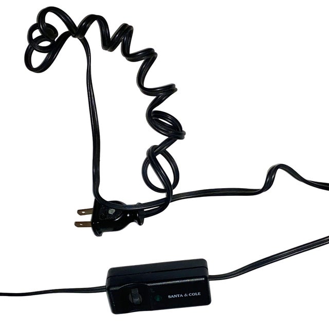 Nickel Básica M2 Table Dimmer Lamp by Santiago Roqueta for Santa & Cole W/ Shade For Sale - Image 11 of 11