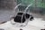 Mid-Century Modern 70s Sculptural Chrome + Black Velour Rocking Chair Rocker Manner Milo Baughman For Sale - Image 3 of 14