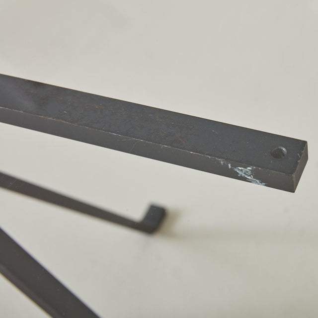 Petite Iron + Glass Top 'Cuginetto' Coffee Table by Enzo Mari, Italy 1970s For Sale In Chicago - Image 6 of 11