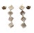 1990s Pair of John Hardy Estate Palu Hammered Drop Earrings 2" Silver For Sale - Image 4 of 7