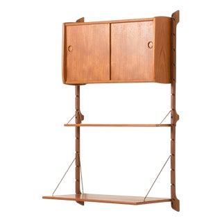 Scandinavian Teak Wall Unit Model Ergo by John Texmon, Norway, 1960s For Sale