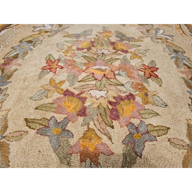 Early 20th Century Hooked Rug Rug For Sale - Image 9 of 12