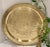 Shabby Chic Vintage Oriental Brass Tray Etched Wall Hanging Large Tray For Sale - Image 3 of 8