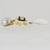 Silver Cilea Paris Dangle White and Silver Glitter Resin Clip Earrings For Sale - Image 8 of 8