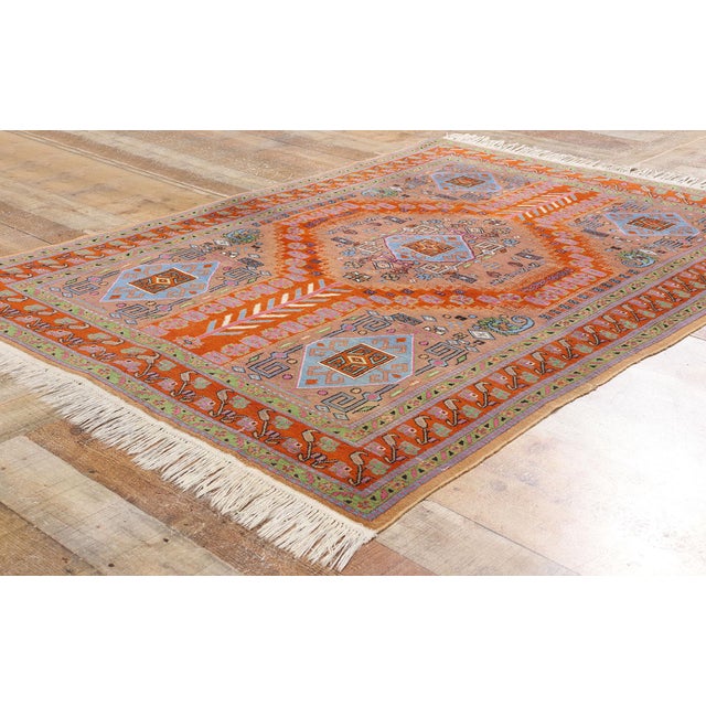 Textile Vintage Pakistani Bokhara Rug - 04'03 X 06'00 For Sale - Image 7 of 9