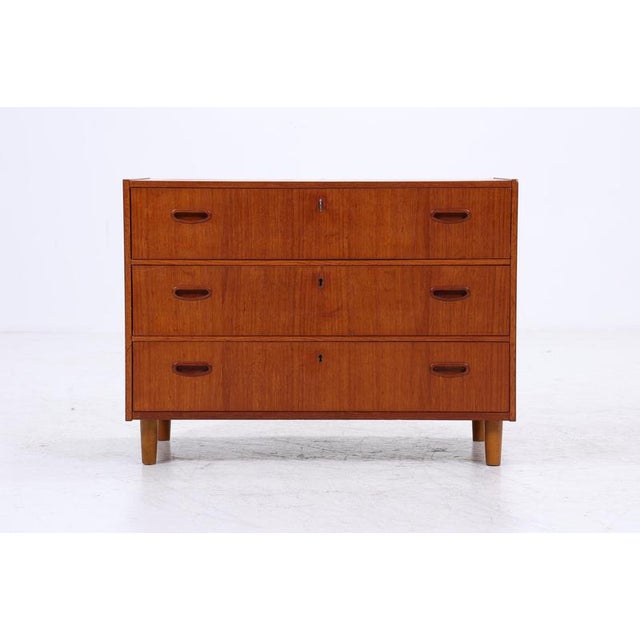 Product details beautiful mid-century teak chest of drawers features • high-quality workmanship • 3 drawers with one key •...